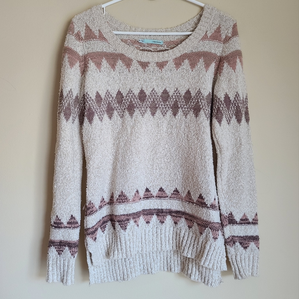 Maurices Neutral Pattern Sweater